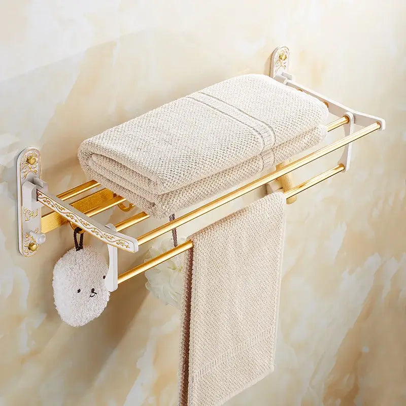 Gold Floral Bath Set