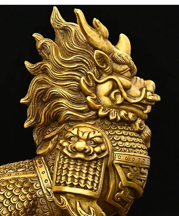 Brass Copper Unicorn Statues