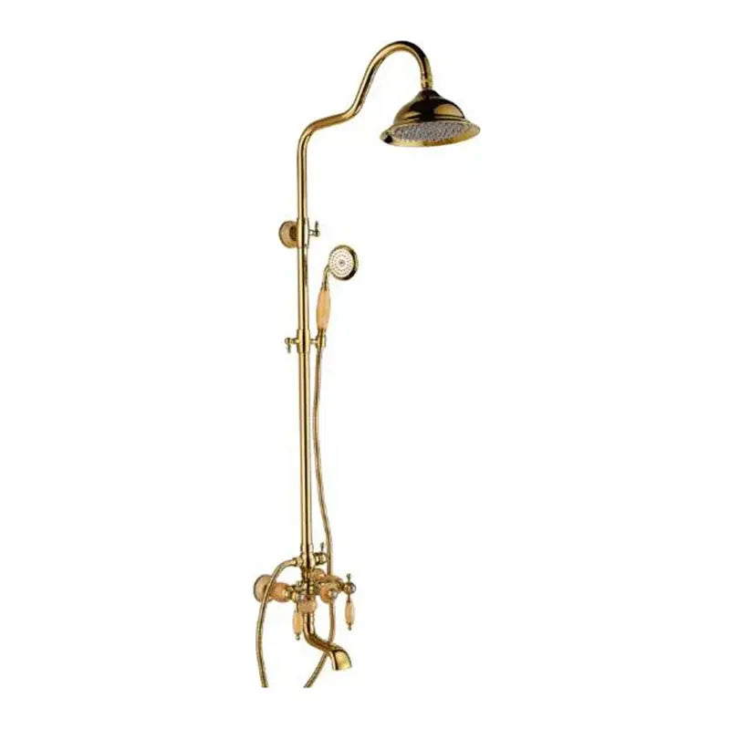 Brass Jade Shower Set