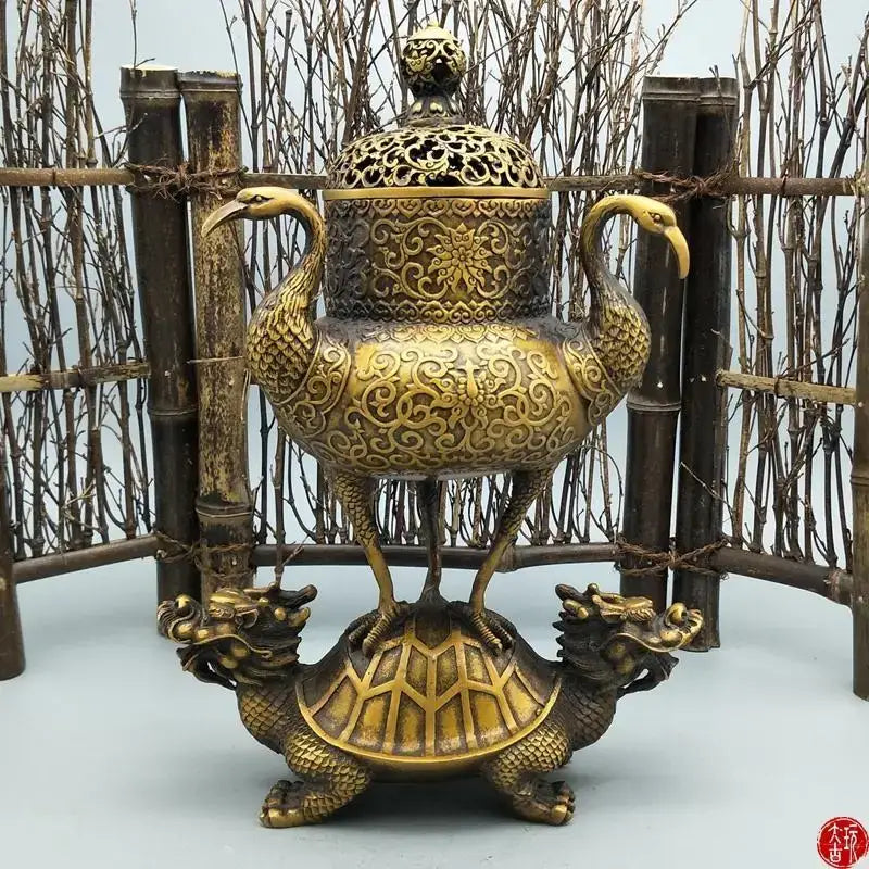 Gold Dragon Incense Burner