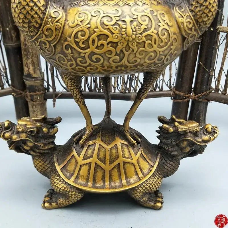 Gold Dragon Incense Burner