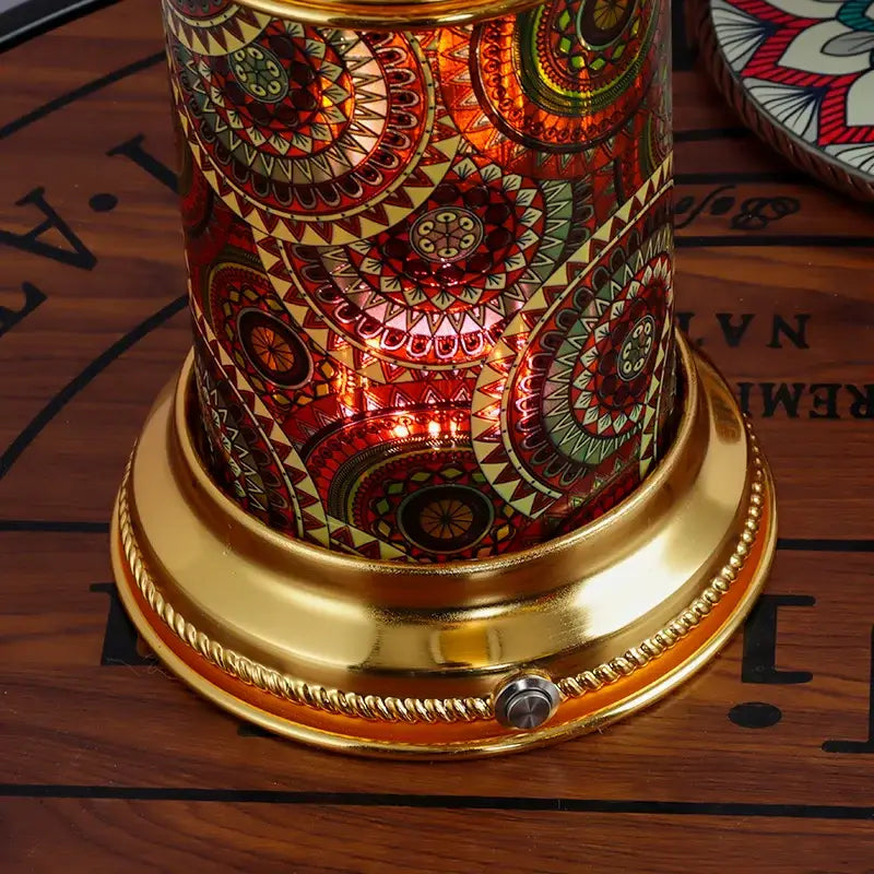 Gold Mosaic Desk Lamp