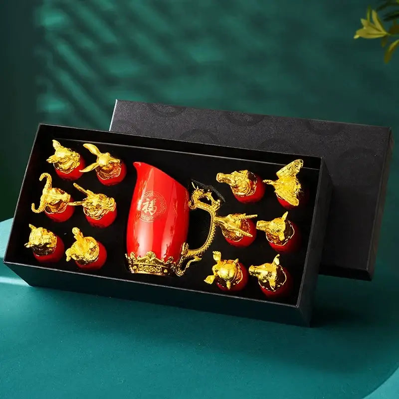 Gold Floral Ceramic Tray