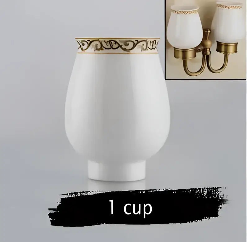 White Gold Double Cup Holder