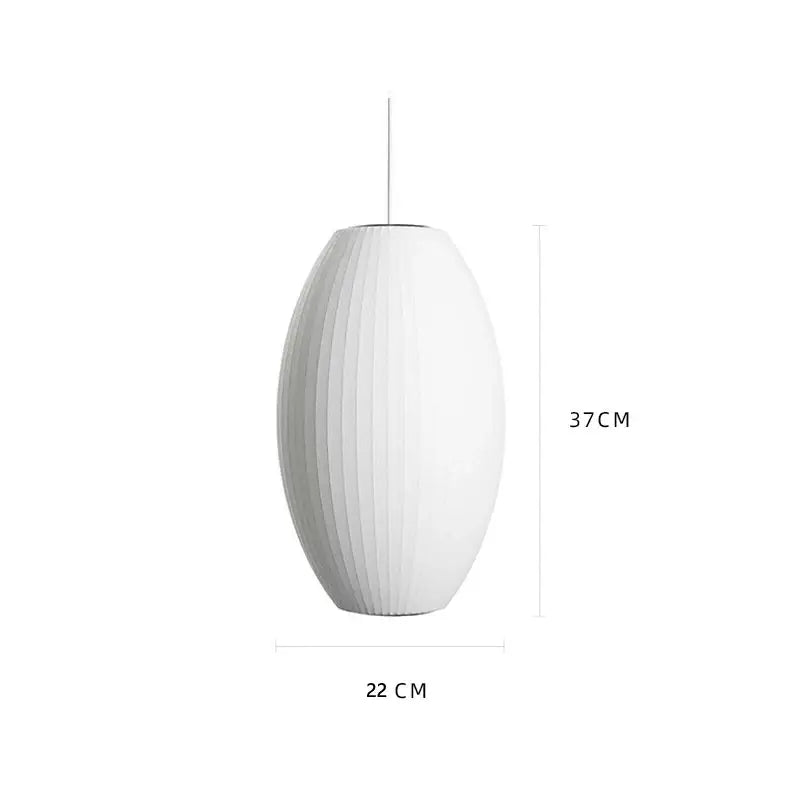 White Silk Pendant Chandelier