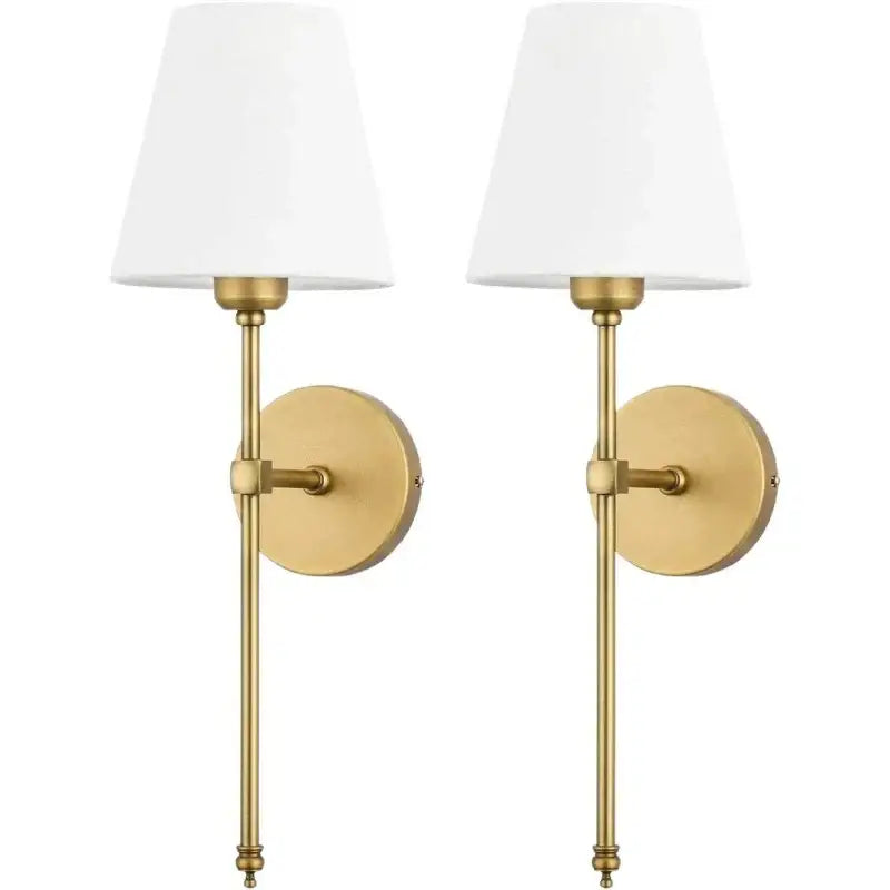 Brass White Wall Sconces