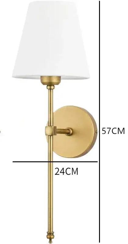 Brass White Wall Sconces