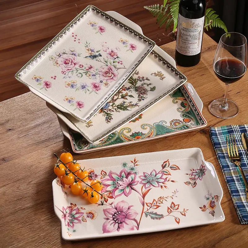 Paisley Ceramic Serving Tray