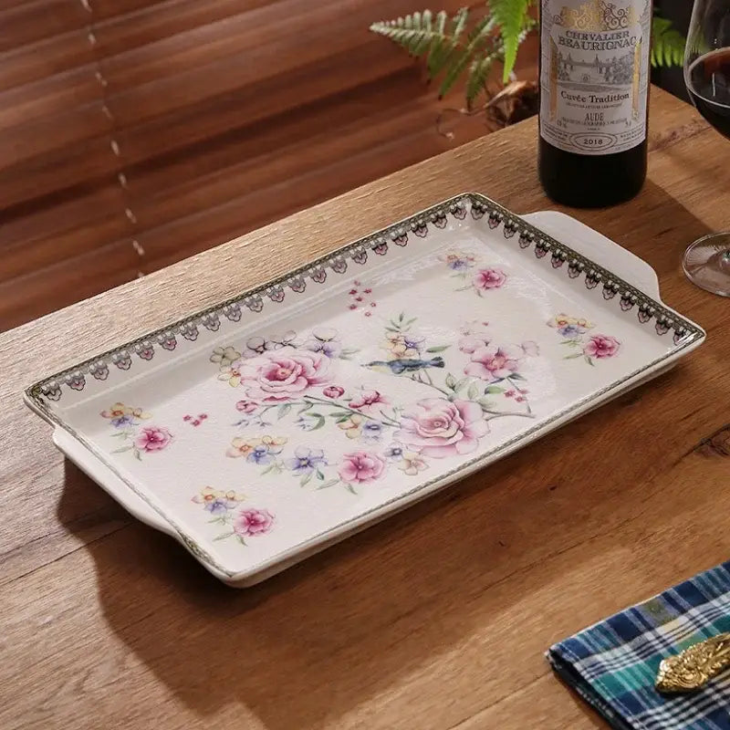Paisley Ceramic Serving Tray
