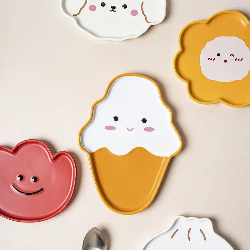 Cartoon Dog Ceramic Plate