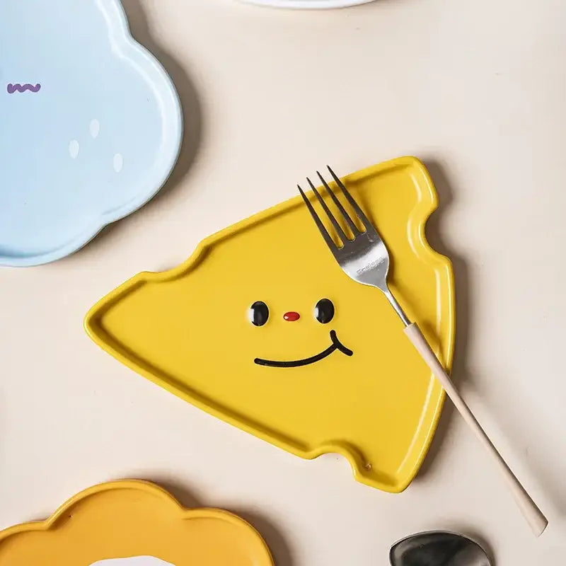 Cartoon Dog Ceramic Plate