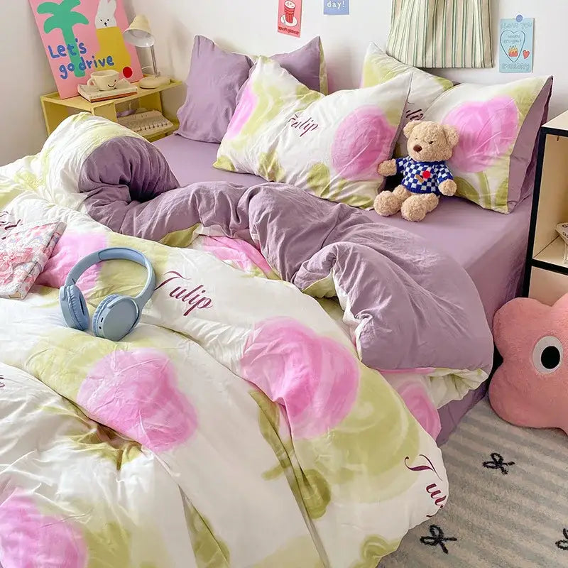Pastel Bunny Cotton Bedding