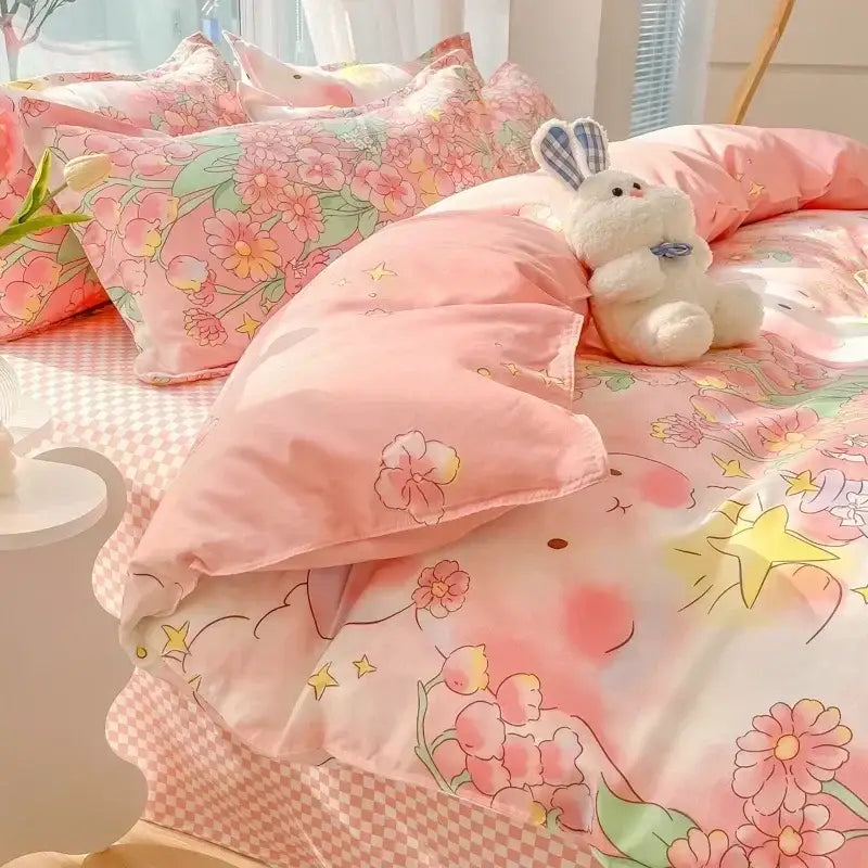 Bunny Flower Bedding Set