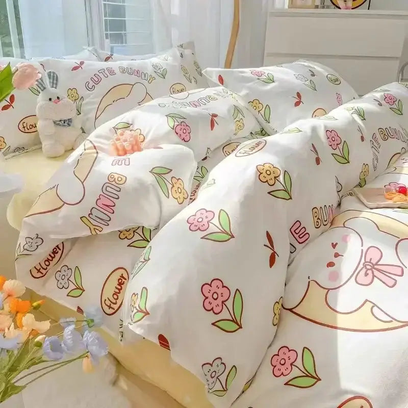 Bunny Flower Bedding Set