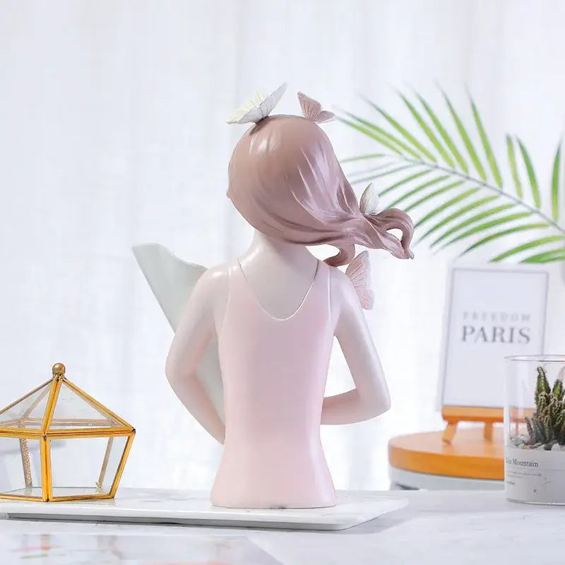 Butterfly Girl Flower Vase