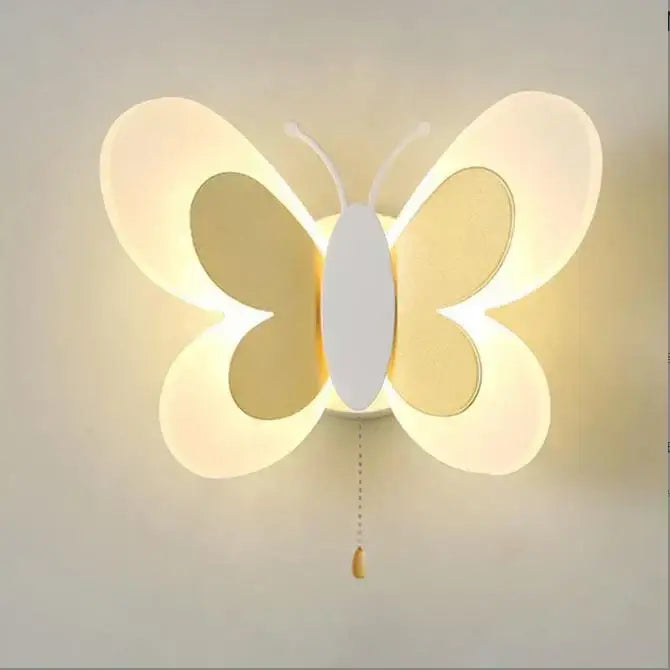 Pink Butterfly Wall Sconce