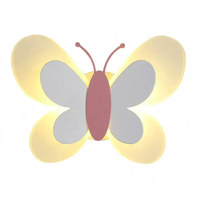 Pink Butterfly Wall Sconce