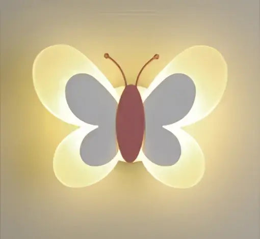 Pink Butterfly Wall Sconce
