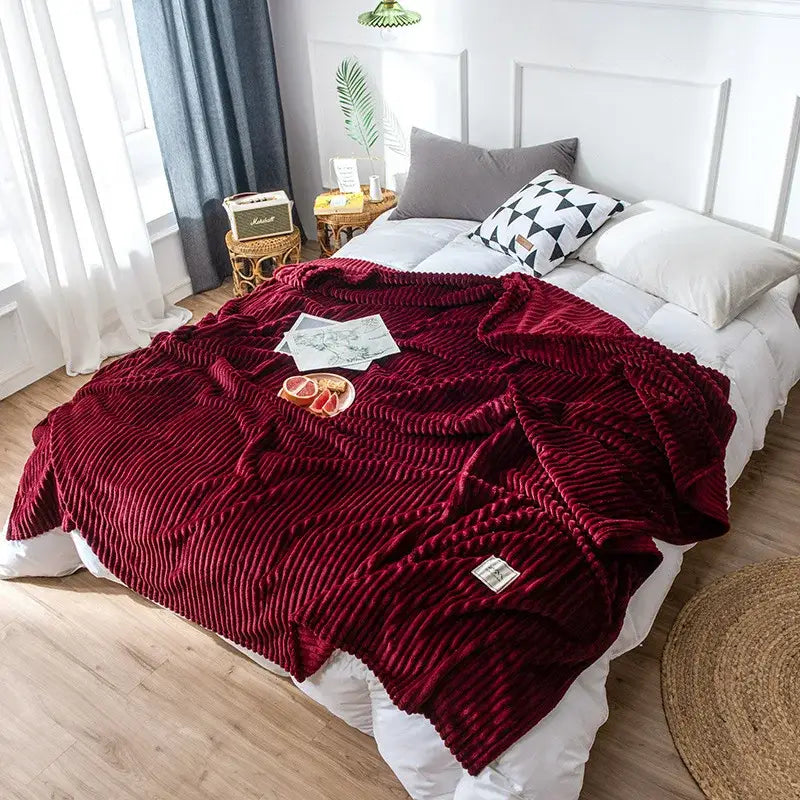 Corduroy Hug Blanket Throw