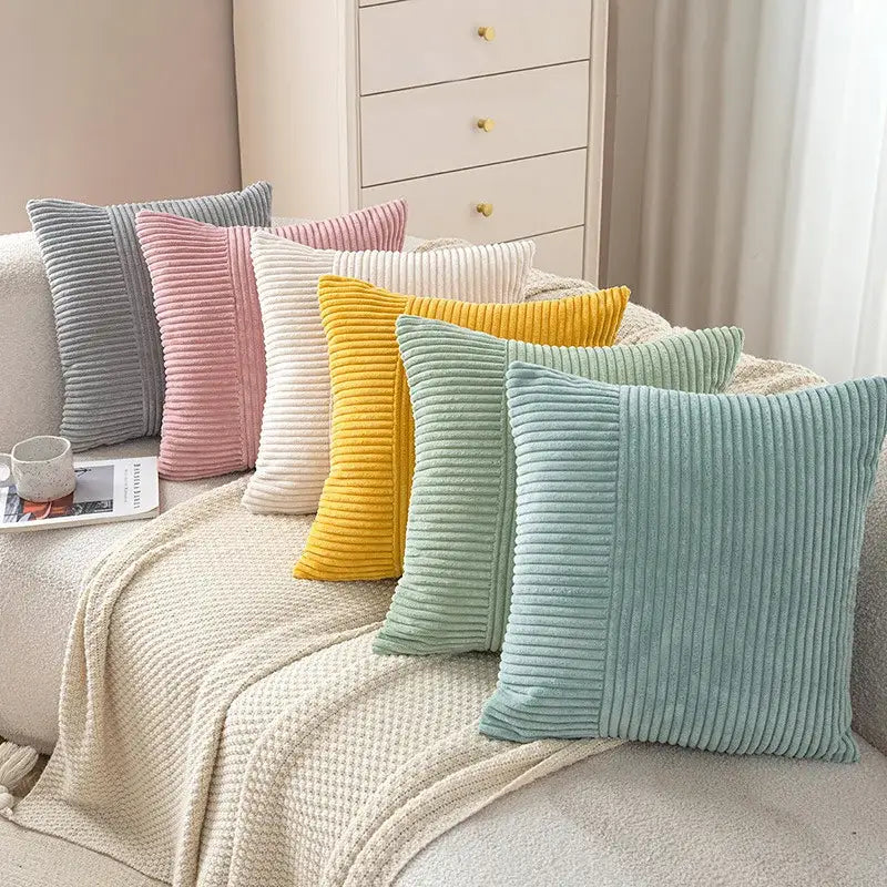 Corduroy Striped Body Pillow