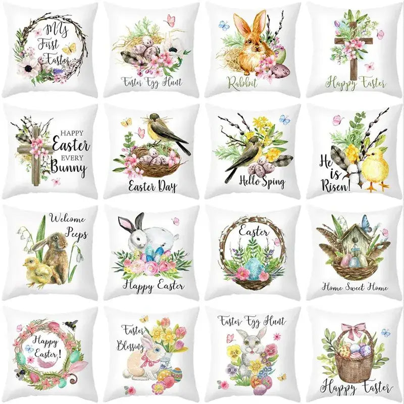 Easter Bunny Pillow Cover