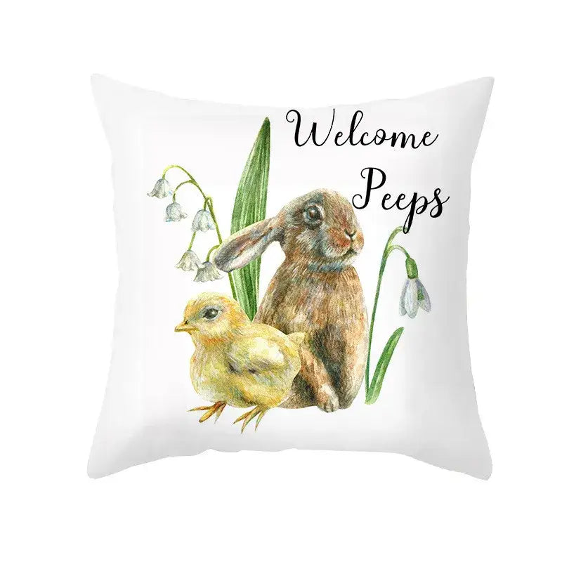 Easter Bunny Pillow Cover