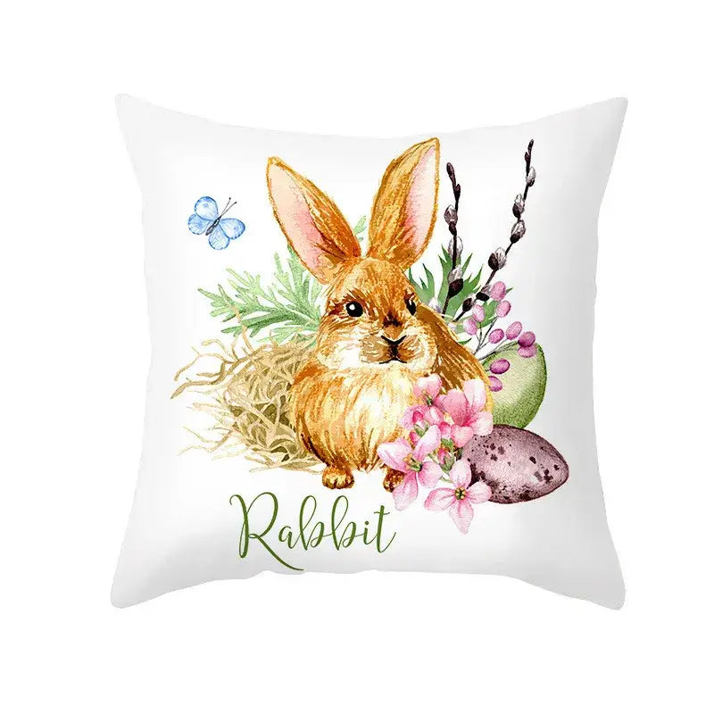 Easter Bunny Pillow Cover