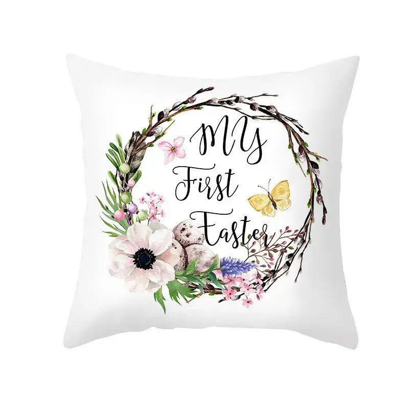 Easter Bunny Pillow Cover