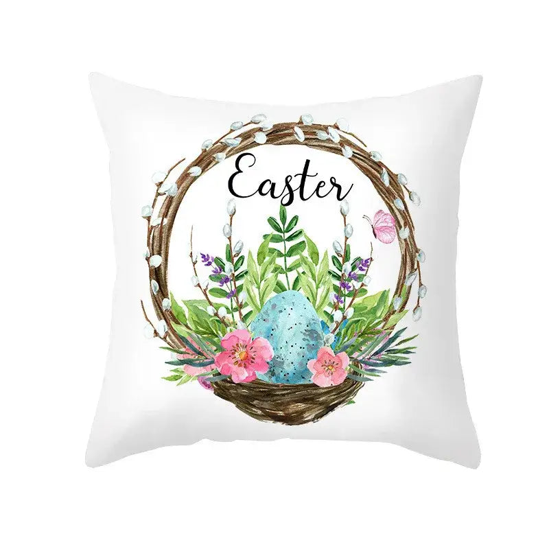 Easter Bunny Pillow Cover