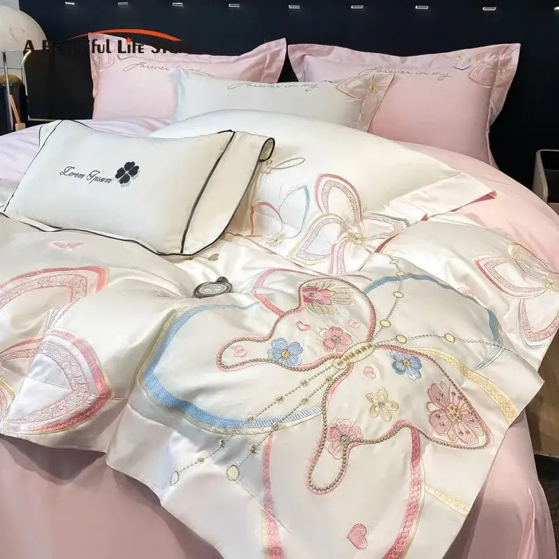 Butterfly Flowers Bedding Set
