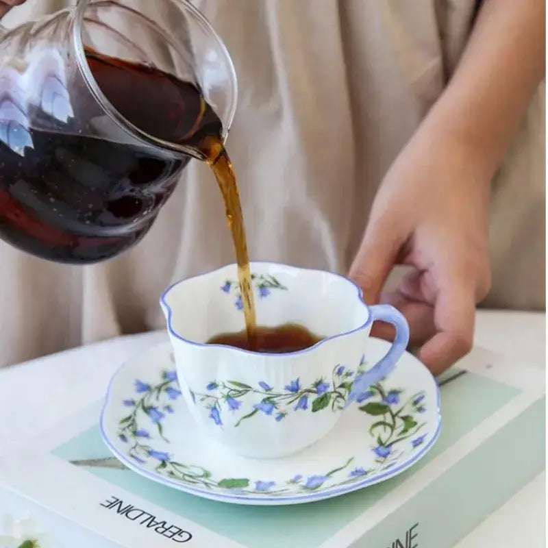 Porcelain Floral Coffee Set