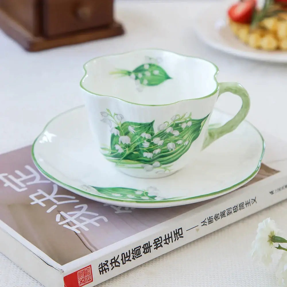 Porcelain Floral Coffee Set