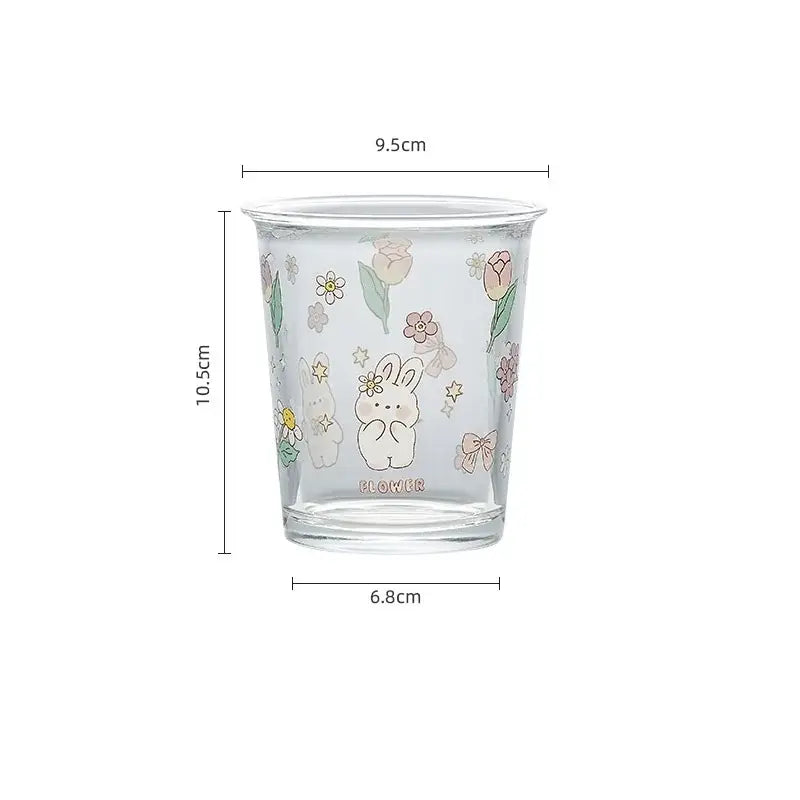 Glass Rabbit Tea Tumbler