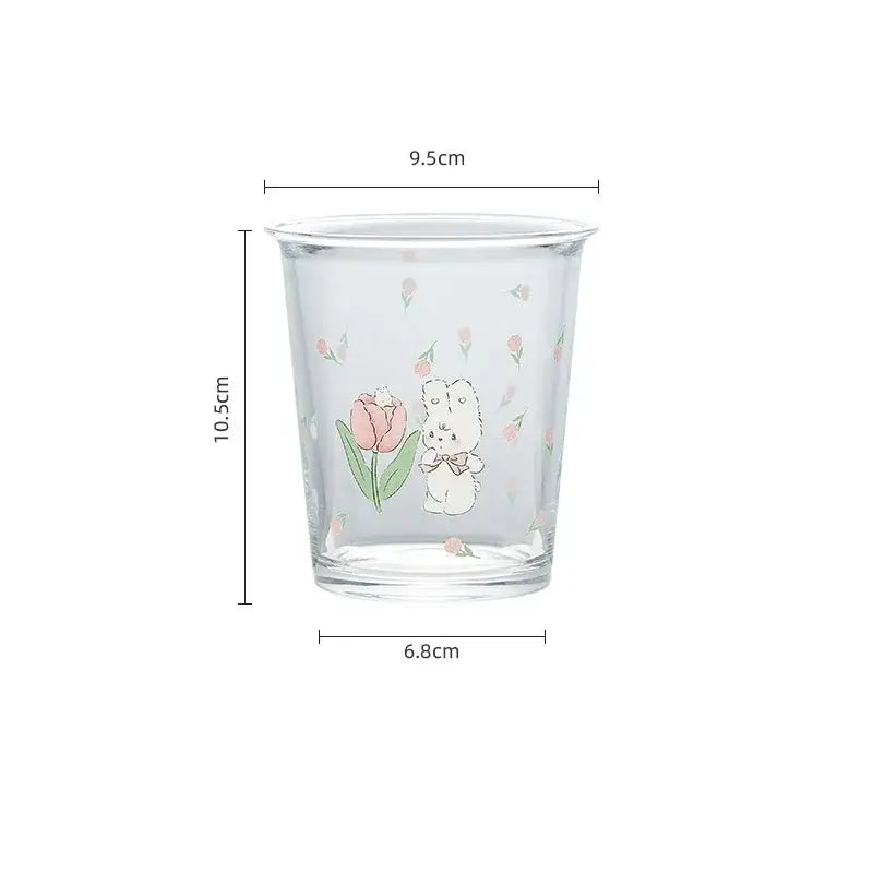 Glass Rabbit Tea Tumbler