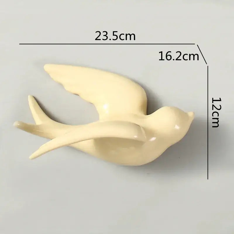 Ceramic Bird Wall Ornament
