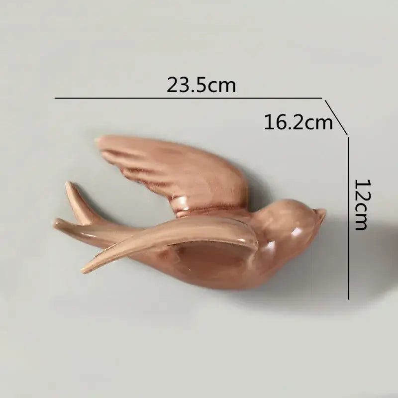 Ceramic Bird Wall Ornament