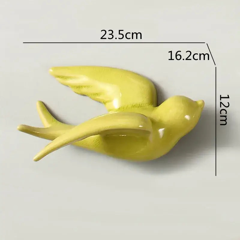 Ceramic Bird Wall Ornament
