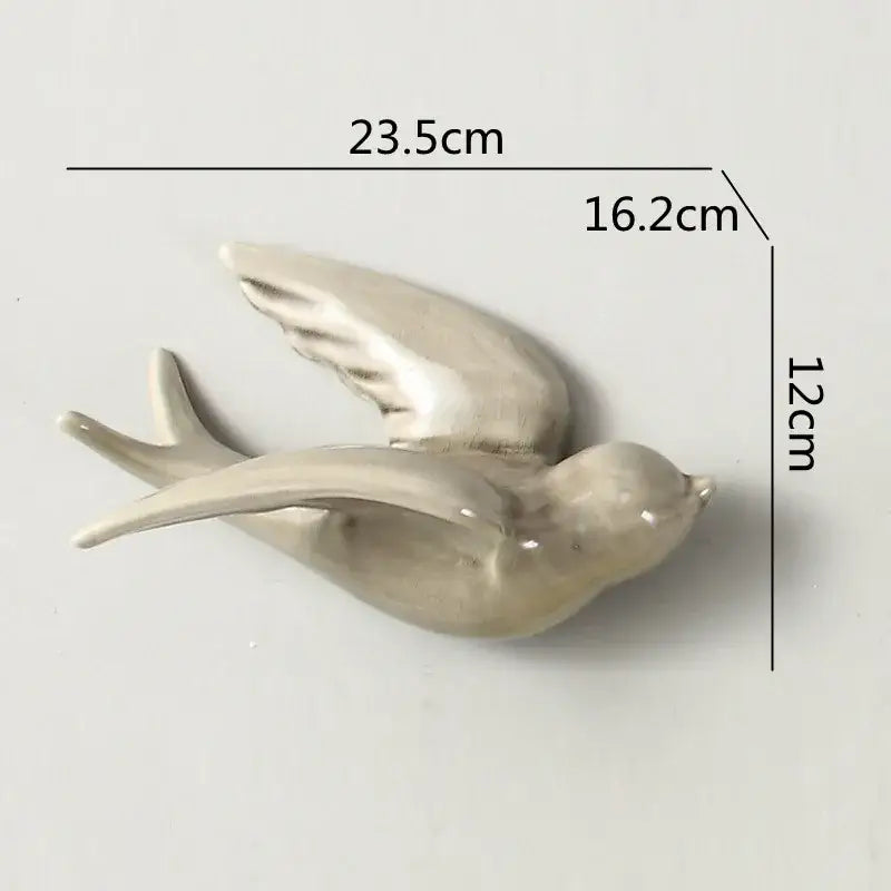 Ceramic Bird Wall Ornament