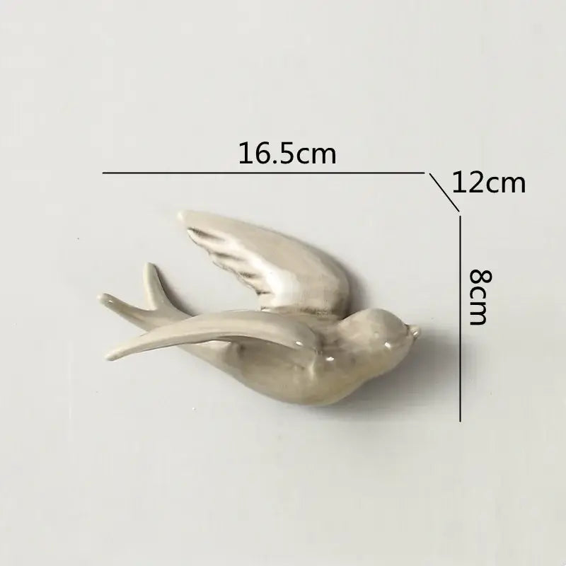 Ceramic Bird Wall Ornament