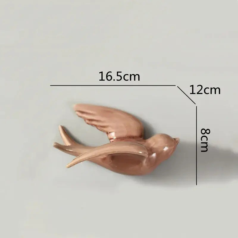 Ceramic Bird Wall Ornament