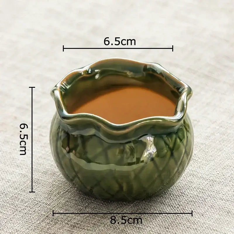 Gradient Lotus Ceramic Pot