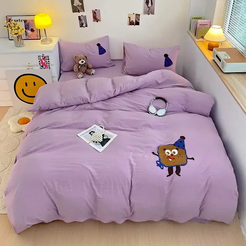 Green Cartoon Cotton Bedding
