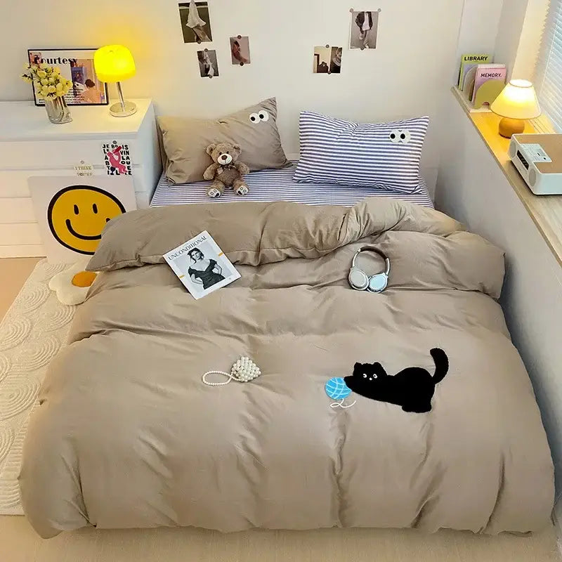 Green Cartoon Cotton Bedding