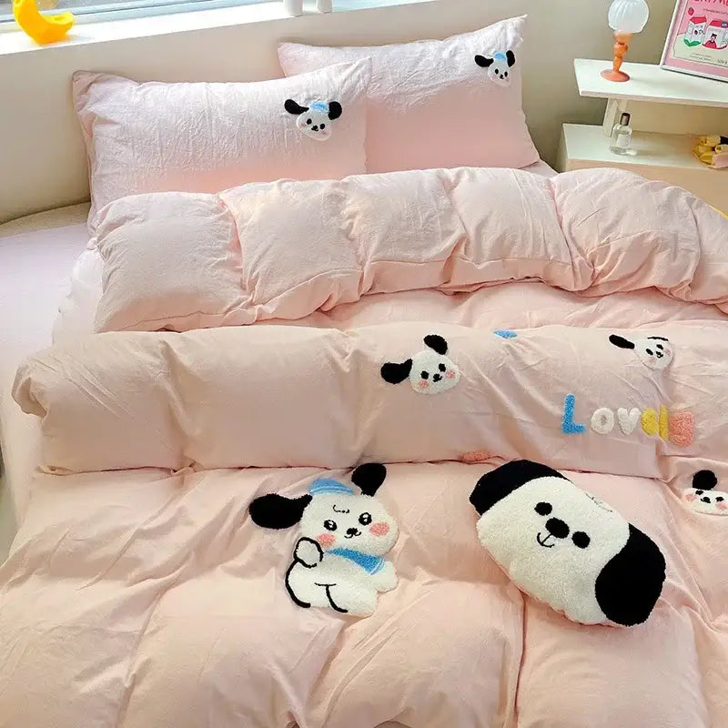 Green Cartoon Cotton Bedding