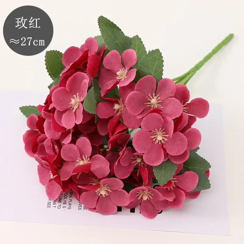 Silk Begonia Flower Decor