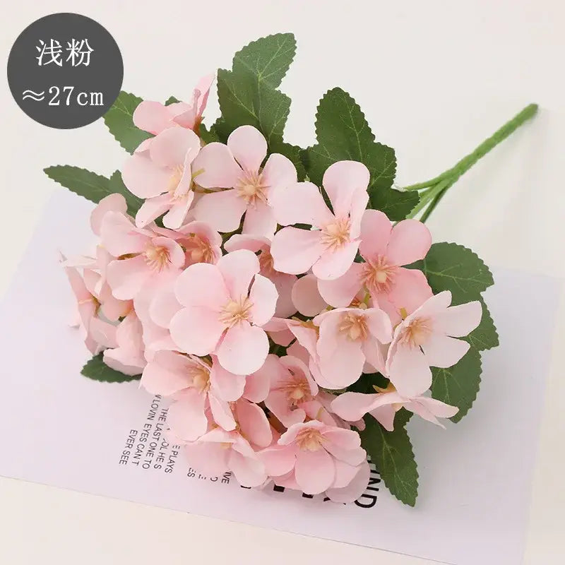 Silk Begonia Flower Decor