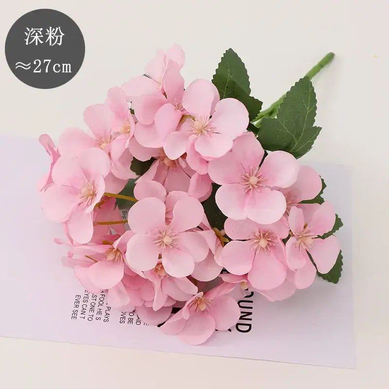 Silk Begonia Flower Decor