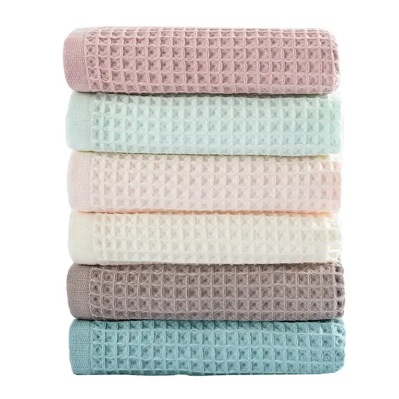Pastel Cotton Waffle Towels