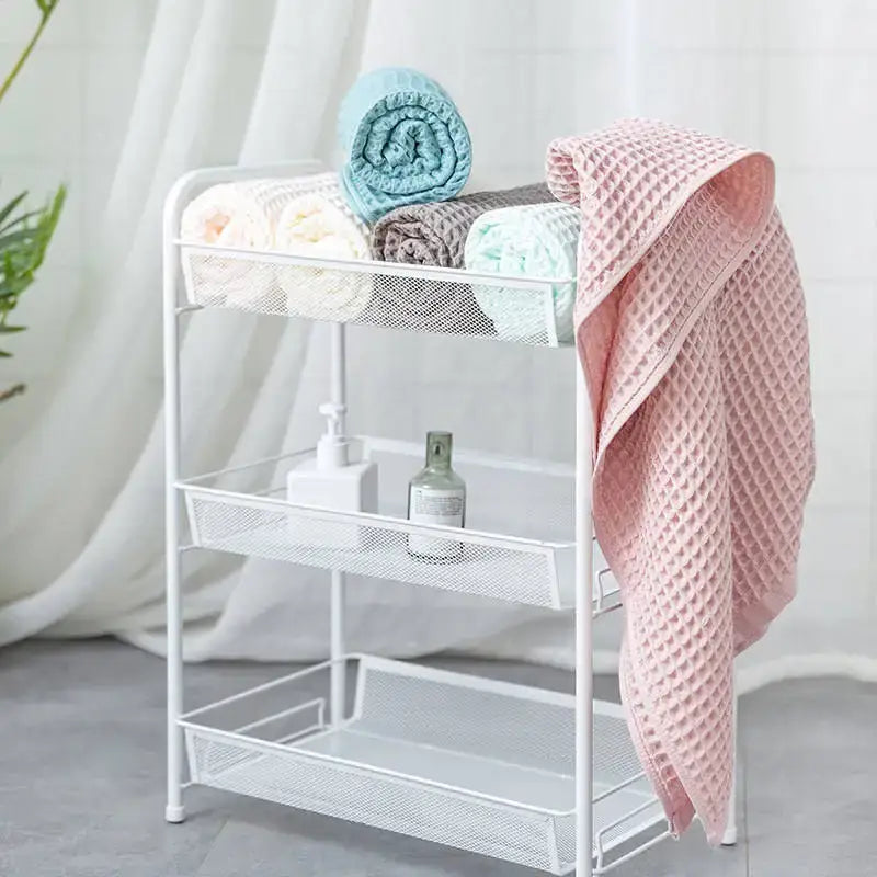 Pastel Cotton Waffle Towels