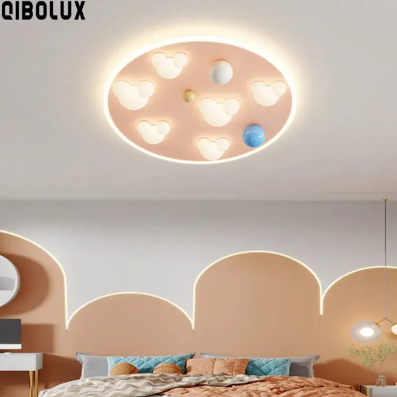 Pink Blue Cloud Ceiling Light